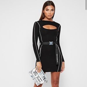 Black cut out dress